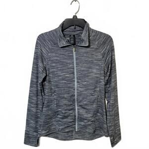 Champion Women's Gray Space Dye Full Zip Sporty Athletic Jacket Size Medium